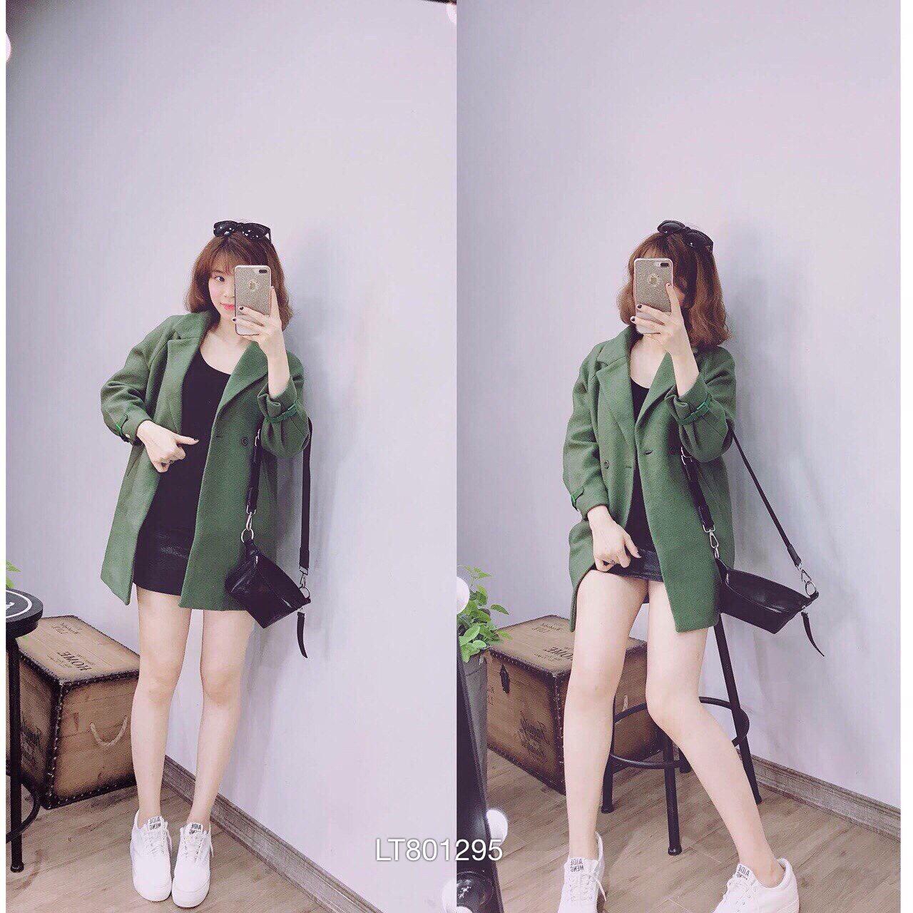 (Top bán chạy) Áo dạ nữ dáng dài cổ vest cao cấp