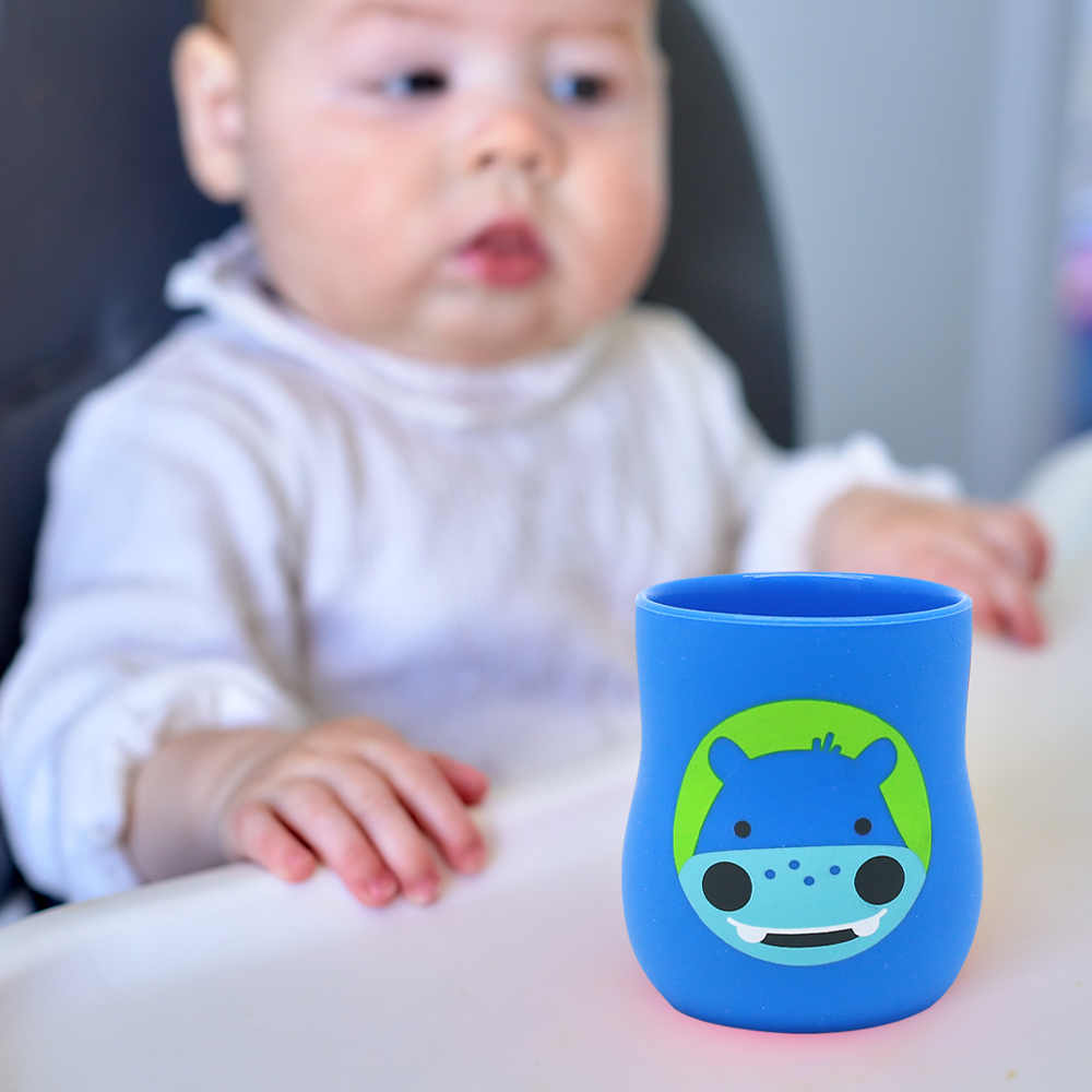 Ly tập uống nước silicon Baby Marcus & Marcus, từ 6 tháng - Lucas (120ml)