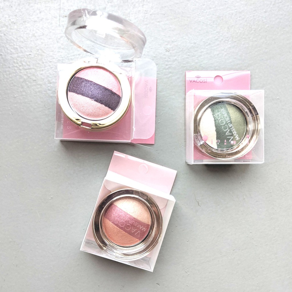 Phấn mắt 3 màu đánh khối Trio Vacosi Eyeshadow