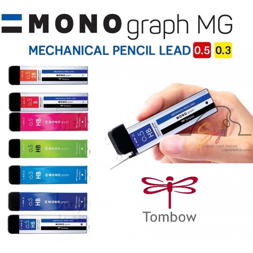 [SUGI ART SHOP] Ngòi chì bấm 0.5 mm/ Ruột chì 0.5 mm