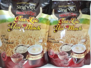 Ngũ cốc gạo lức yến mạch 500g, giàu canxi giúp phòng chống nguy cơ loãng xương, chất xơ tự nhiên trong sản phẩm hỗ trợ tốt cho hệ tiêu hóa thumbnail