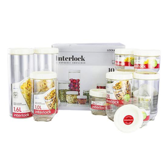 Bộ 10 Hộp Lock&Lock Interlock INL301WS10