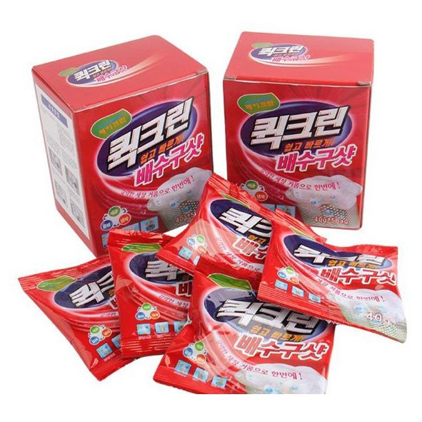 COMBO 5 GÓI BỘT THÔNG TẮC CỐNG BỒN CẦU CÔNG NGHỆ HÀN QUỐC - XỬ LÝ MÙI HÔI NHANH CHÓNG