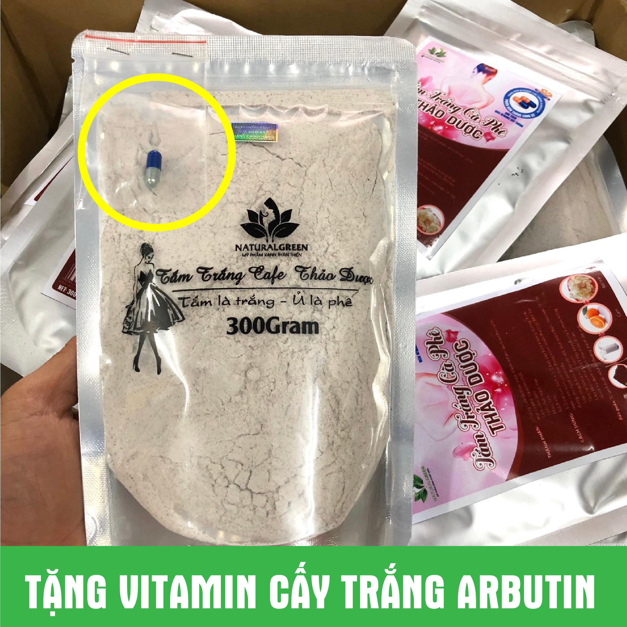 COMBO 3 GÓI Ủ TRẮNG CAFE (dùng cả face và body) 300g - 3 gói