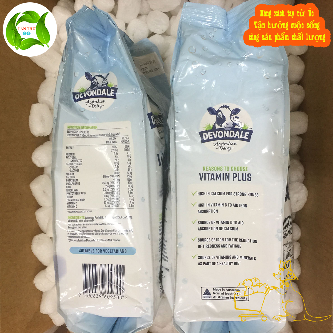 Sữa Tươi Devondale Our Vitamin Plus 1kg - Dạng Bột Mẫu Mới 2020