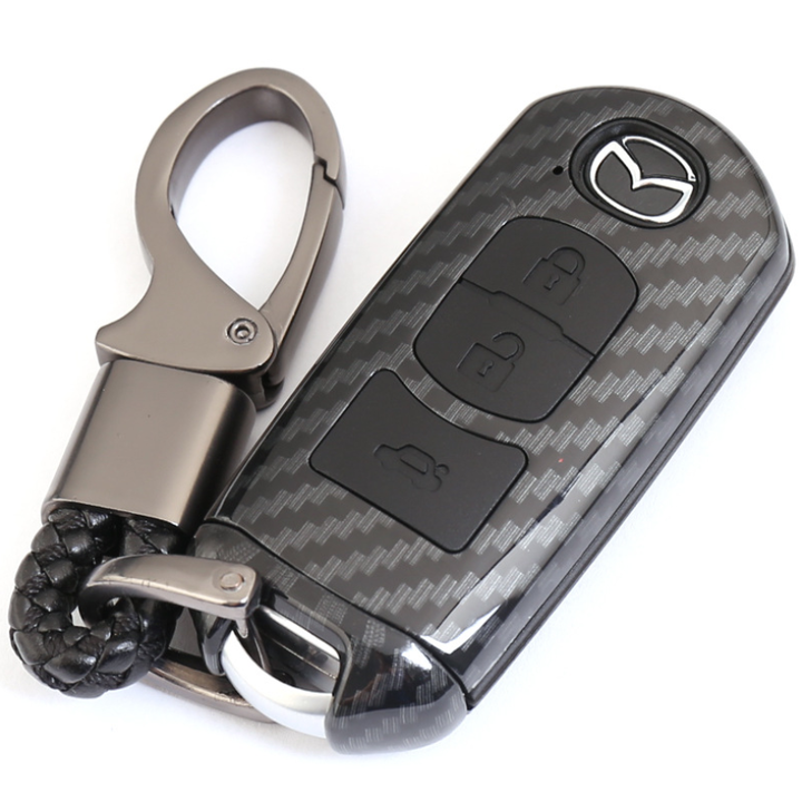 Genuine leather reflective keyed leather case for MAZDA 3 6 BT50