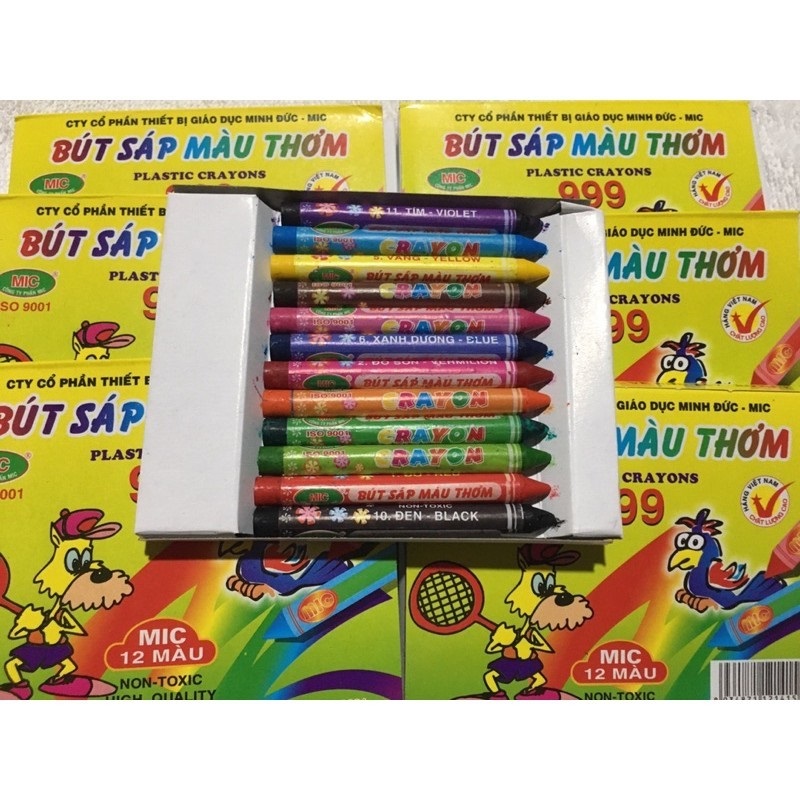 Bút sáp 12 màu MIC 999