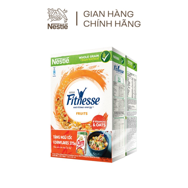 Ngũ cốc ăn sáng Fitnesse trái cây (hộp 450g)