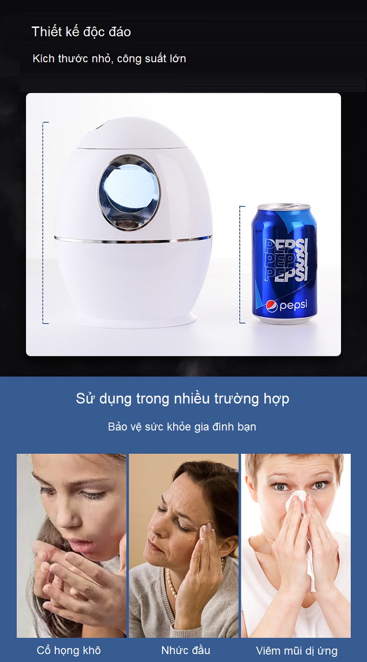 Máy tạo độ ẩm mini M188 (bầu dục)