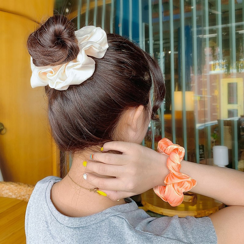 HCM Dây cột tóc Cute - họa tiết trơn dễ phối kiểu - KAShop