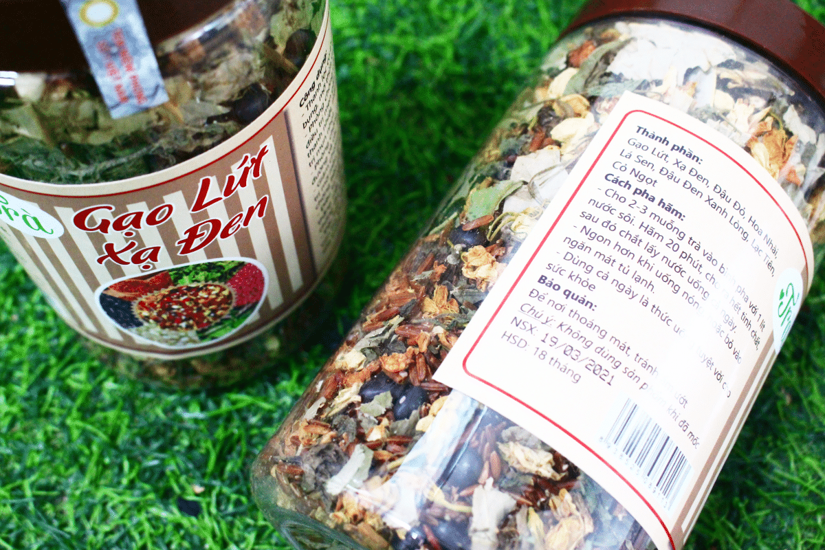 Trà gạo lứt xạ đen