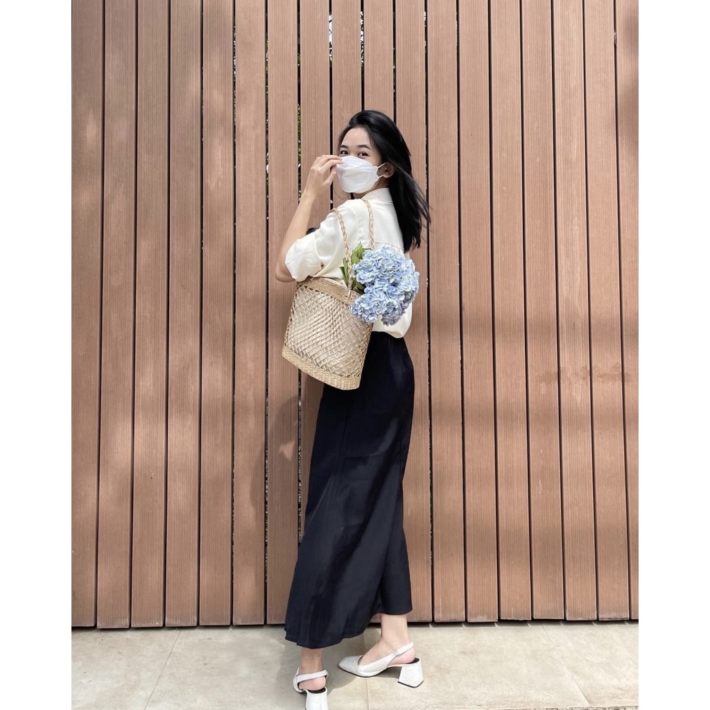 Sơ Mi Lụa Satin Nueye | 2210 | Lana Official