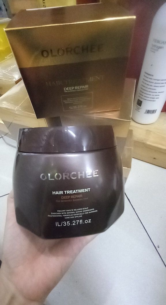 [ chính hãng] Kem hấp ủ tóc Olorchee phục hồi mềm mượt 1000ml