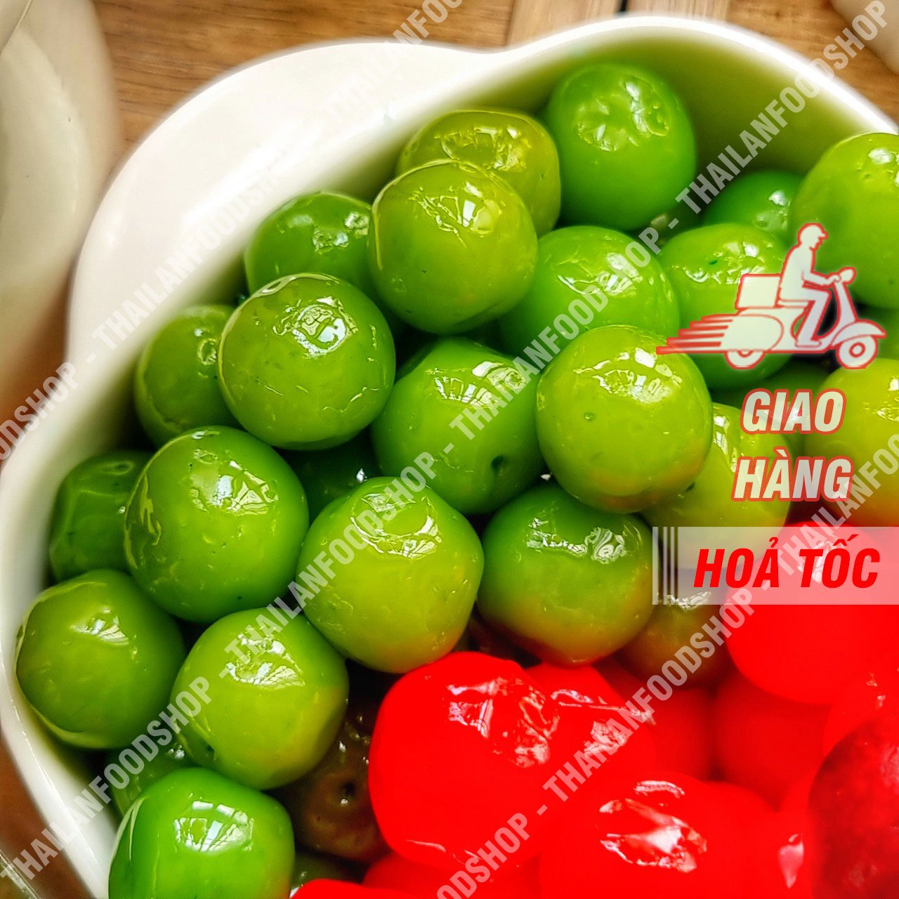 Mứt Cherry Anh Đào Giòn ( Trái Lý ) - Lon 500Gr