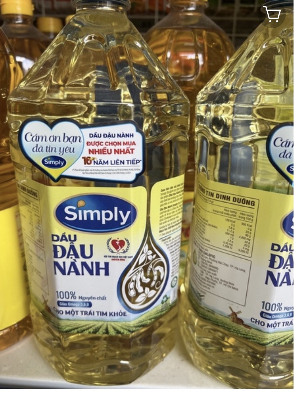 dầu đậu nành Simply 2 lít