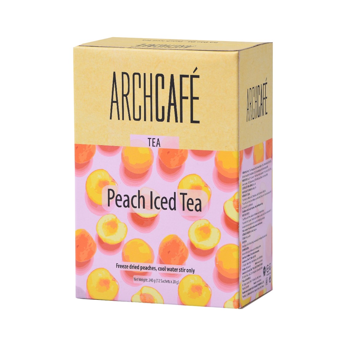 Combo 2 Iced Peach tea- Archcafé Instant Fruit Tea (Box 12 packs x 20g)