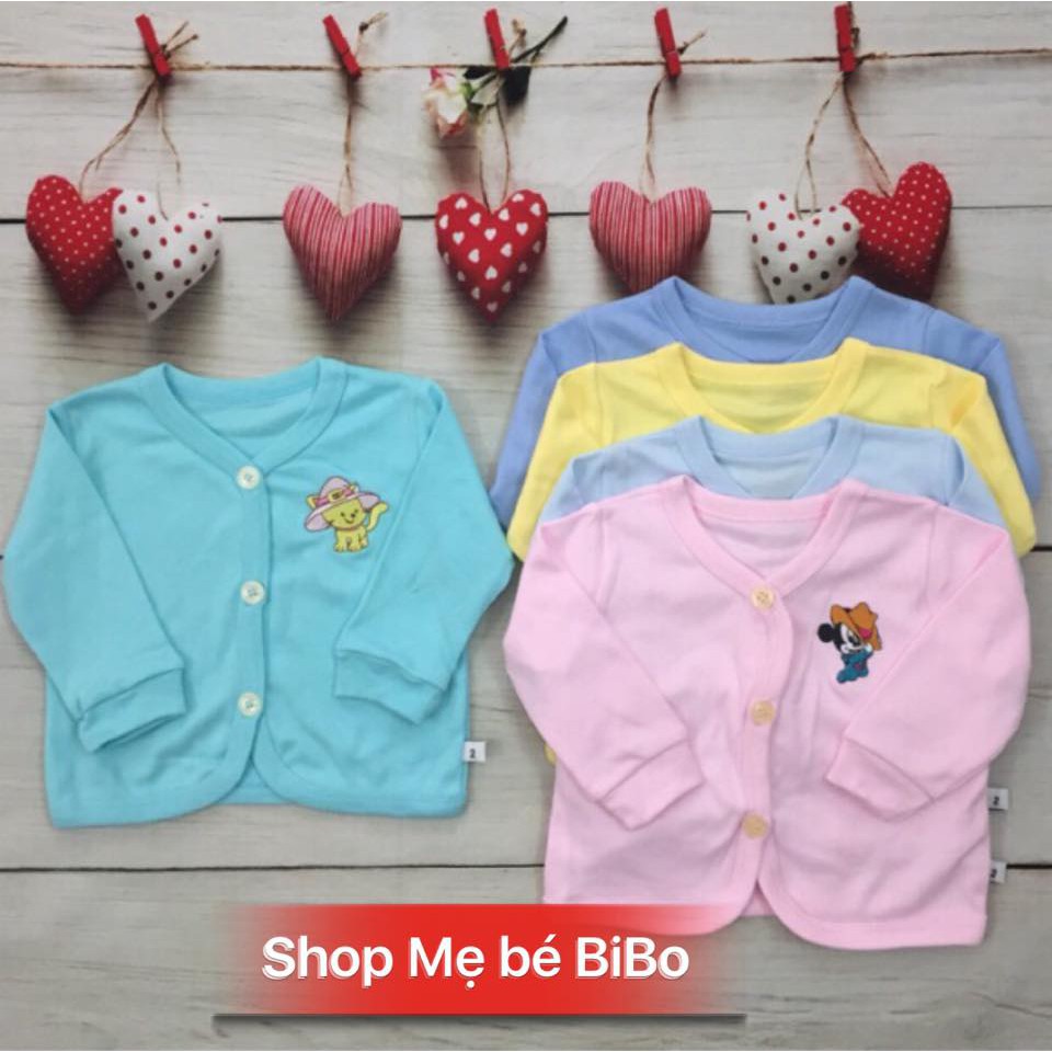 Áo khoác sơ sinh cho bé trai, bé gái từ sơ sinh đến 15 kg loại không nón