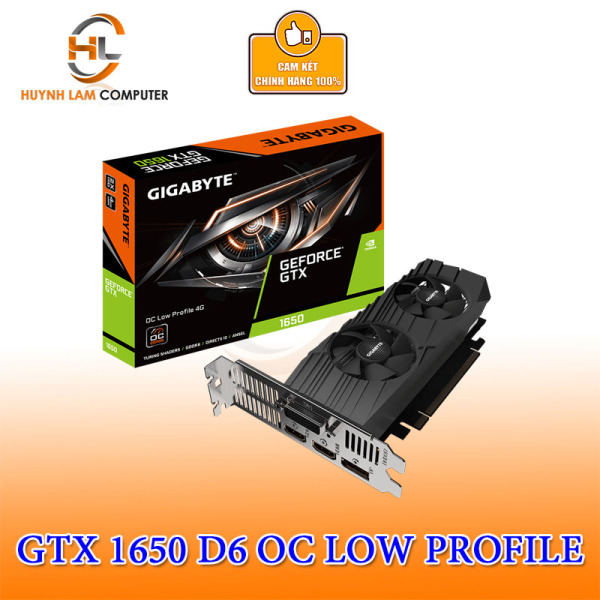 Bảng giá Card màn hình Gigabyte GeForce GTX 1650 D6 OC Low Profile 4GB(GV-N1656OC-4GL) Phong Vũ
