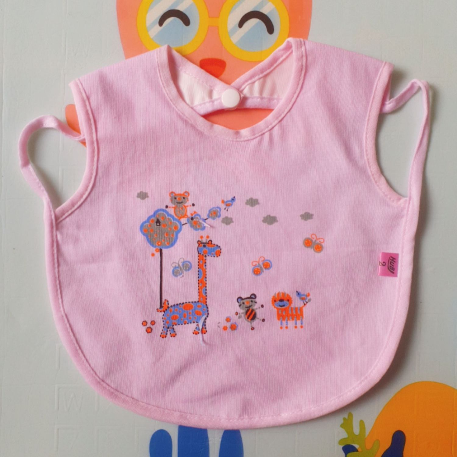 [Chống Thấm Nước] Yếm Ăn Dặm Cotton Chống Thấm (Có Nút Bấm)