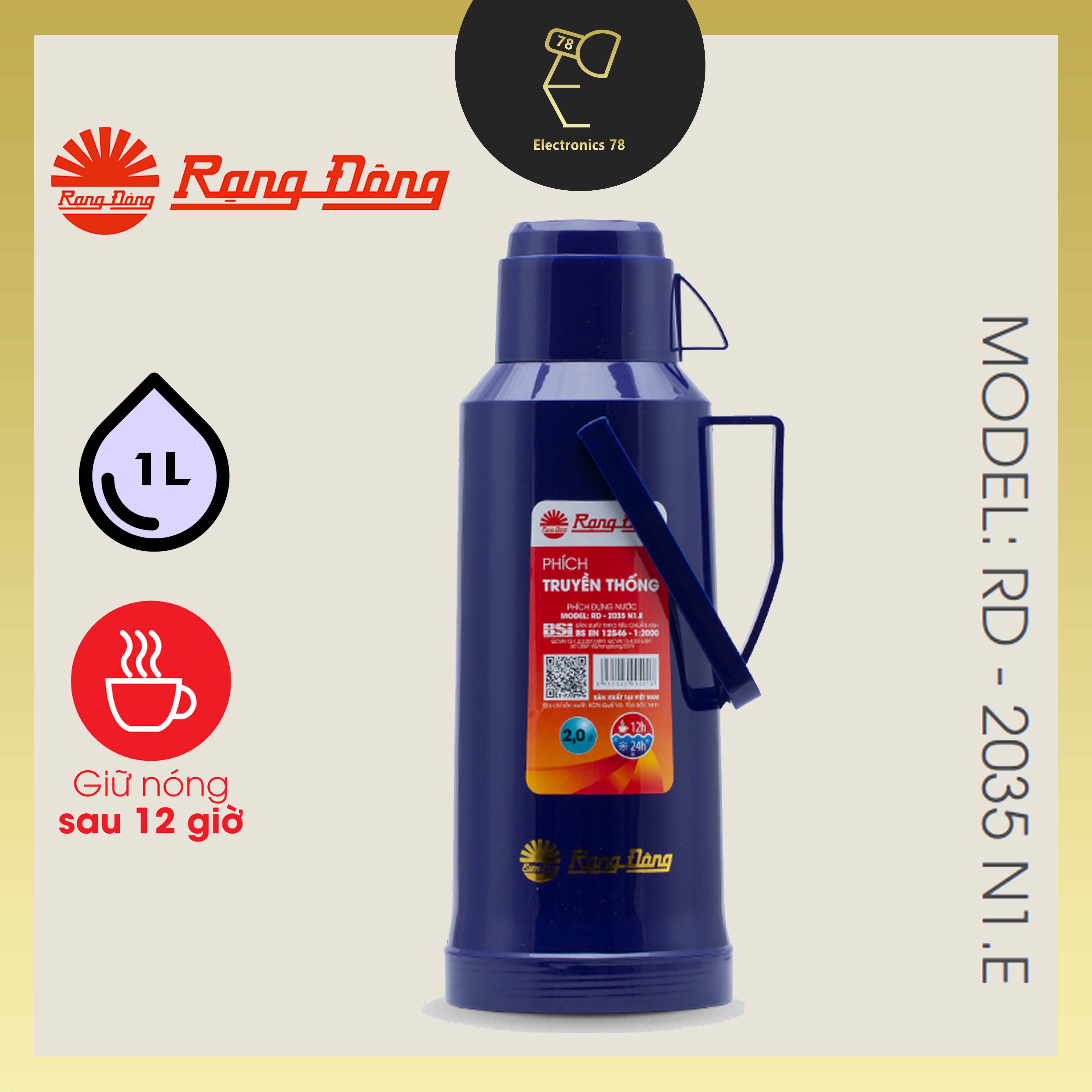 Phích nước giữ nhiệt 2.0L Rạng Đông - 2035 N1.E