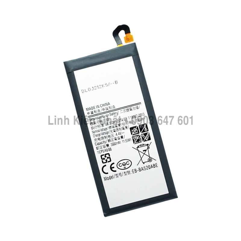 Pin cho điện thoại Samsung Galaxy A5 2017 SM-A520F 3000mAh Zin