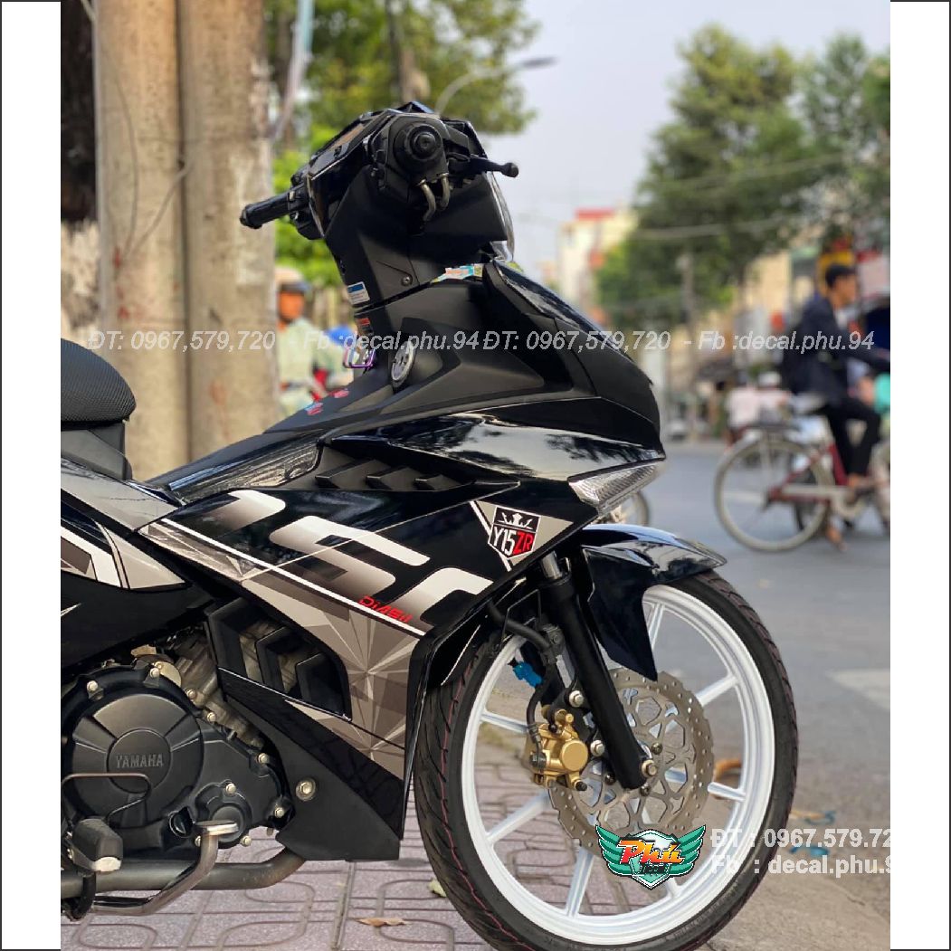 Tem rời ex 150 y15zr xám đen