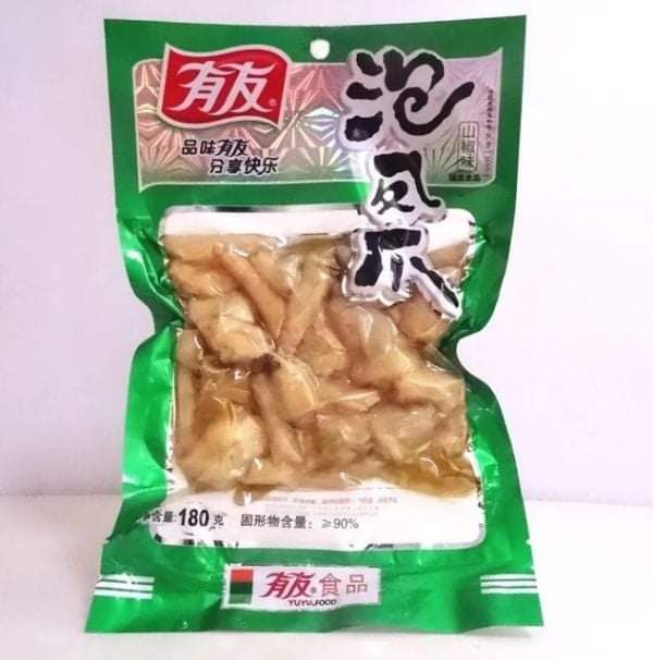 Chân gà cay yuyu xanh 100g