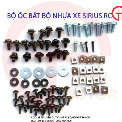 BỘ ỐC DÀN ÁO CHO XE YAMAHA SIRIUS RC