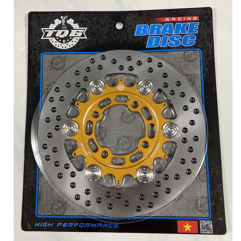 ĐĨA THẮNG PHANH DĨA LC135 / EX135 TQ6 BLACK RACING