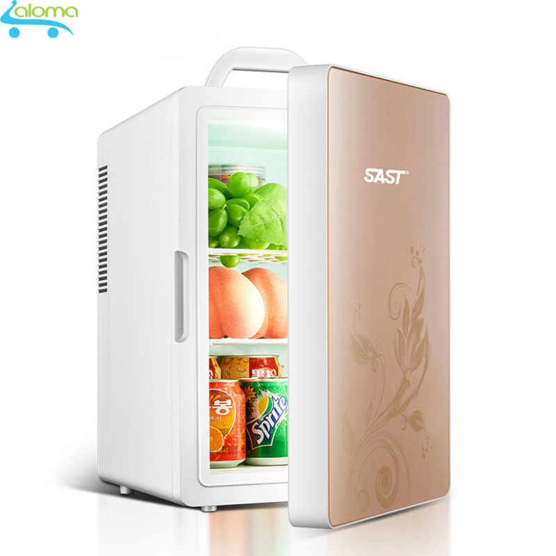 Tủ lạnh mini 2 chế độ hâm nóng và làm lạnh16 lít SAST ST16L cao cấp 2 dây nguồn riêng biệt cho gia đình và ô tô