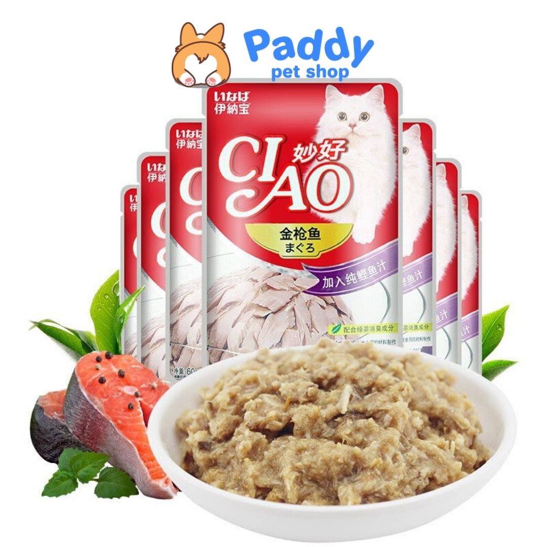 Pate Mèo Ciao 6 Vị Thơm Ngon 60g