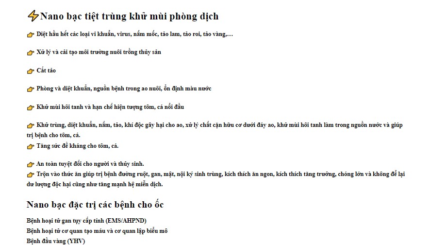 [Giá rẻ] NANO BẠC CÔNG TY VIỆT PHÁP ( CHO ỐC BƯƠU ĐEN ỐC NHỒI) 500ml