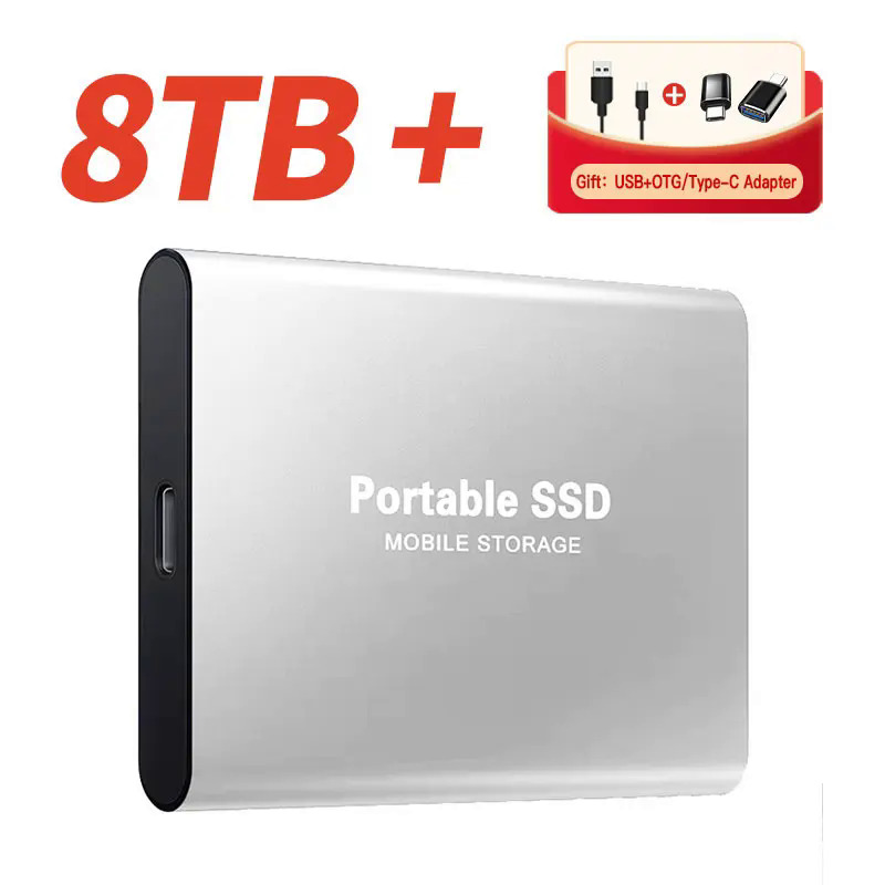 Ổ cứng gắn ngoài SSD 1TB di động tốc độ cao Ổ cứng thể rắn di động 500GB Bộ nhớ ngoài quyết định ổ cứng cho PC Mac