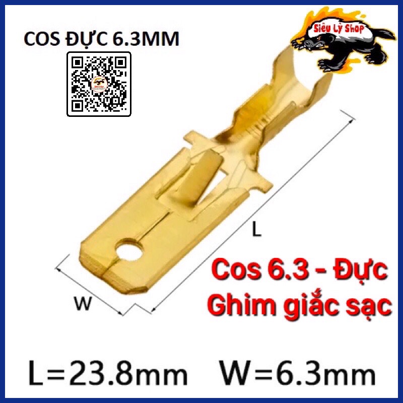 Giắc cos 6.3 - Đực (Set 50cái)
