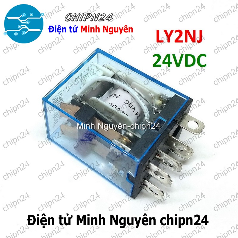 [1 con] (F86.T) Relay kiếng 8 chân 10A 24VDC (LY2NJ LY2N-J JQX-13F)