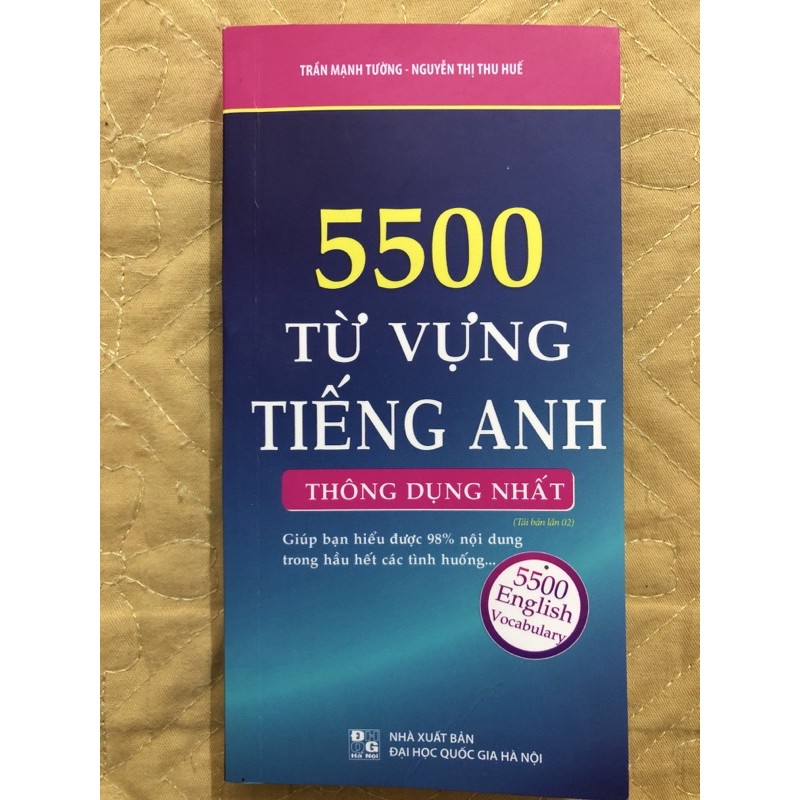 Sách 5500 Từ vựng tiếng anh thông dụng  ( Tái bản lần 2)