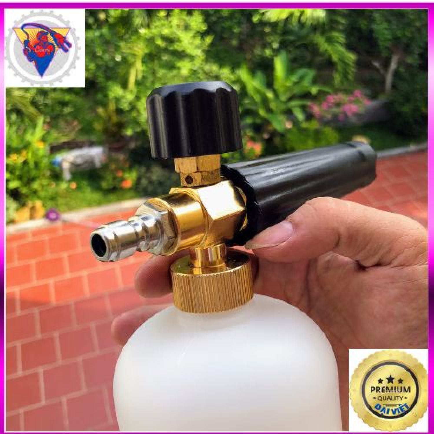 Bình phun tạo bọt tuyết gắn máy xịt rửa xe