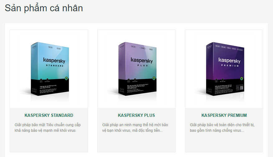 Phần mềm diệt virus Kaspersky Plus ( Internet Security ) 5 Thiết bị/Năm - BOX NAM TRƯỜNG SƠN