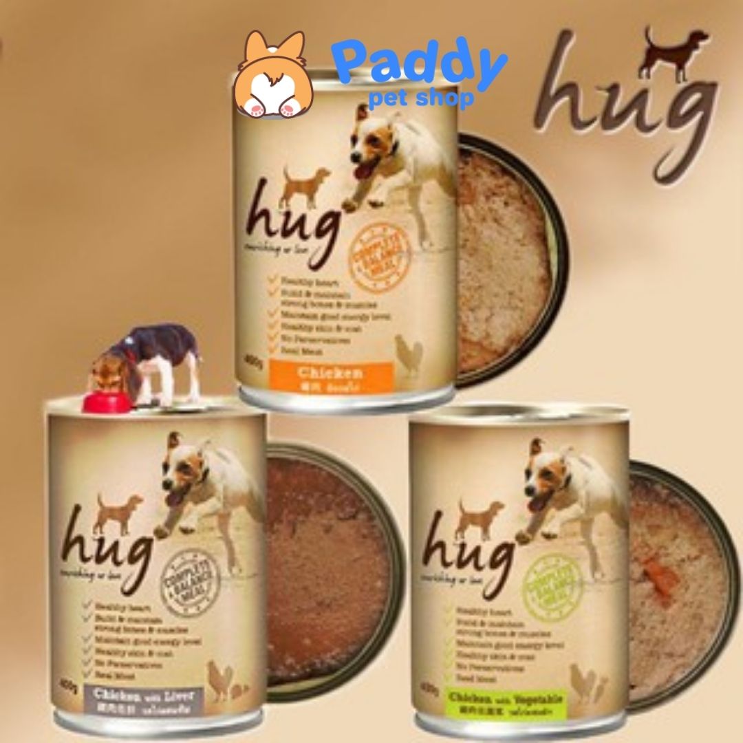 [HCM]Pate Hug Nhiều Vị Thơm Ngon Cho Chó Mọi Lứa Tuổi (Lon 400g)