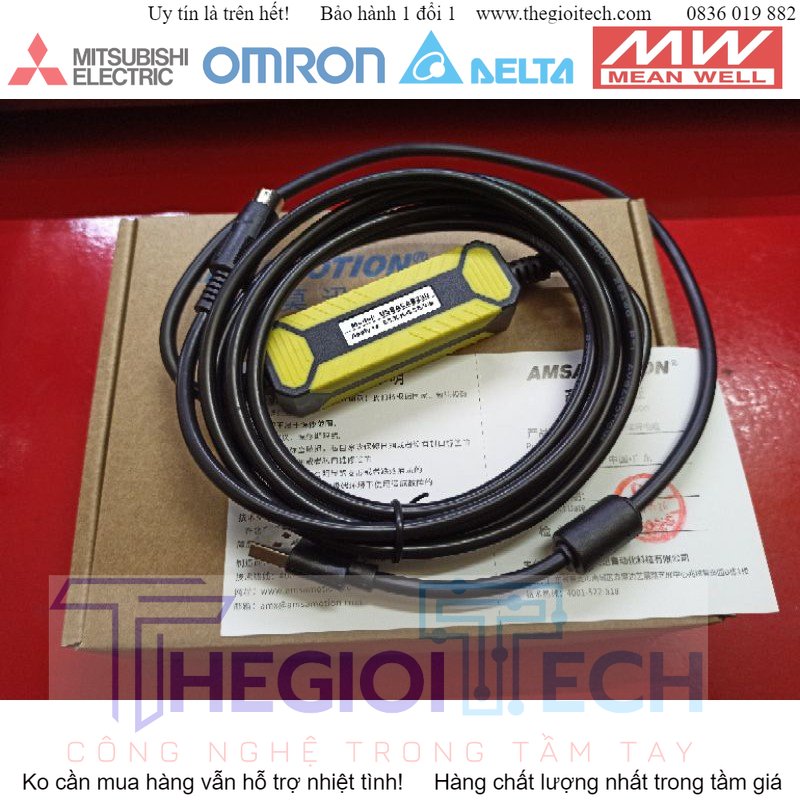 Cáp nạp chương trình PLC Delta USBACAB230