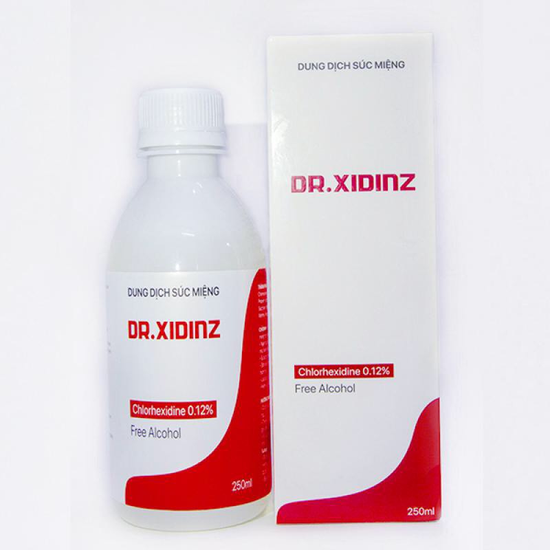Dung dịch súc miệng DR.XIDINZ 250ml (Chlorhexidine 0,12%)