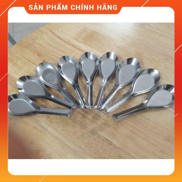 Combo 10 thìa inox hoa sen, Thìa ăn phở