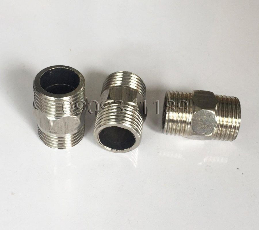 [HCM]Bộ 2 đầu nối 2 đầu ren ngoài inox phi 21