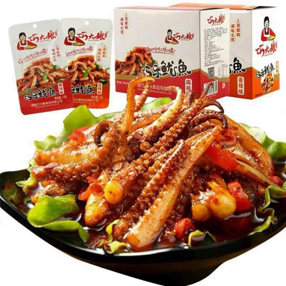 Râu mực cay Tứ Xuyên gói 12gr.