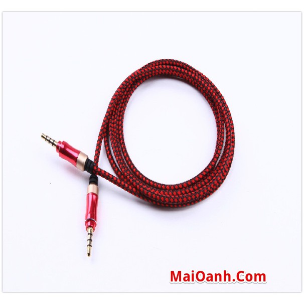 Dây Audio 2 Đầu 3.5 ( Đực-Đực ) Loại Xịn Bọc Dù Siêu Chắc ( Dài 1.5m , 3m)  - AUJK1