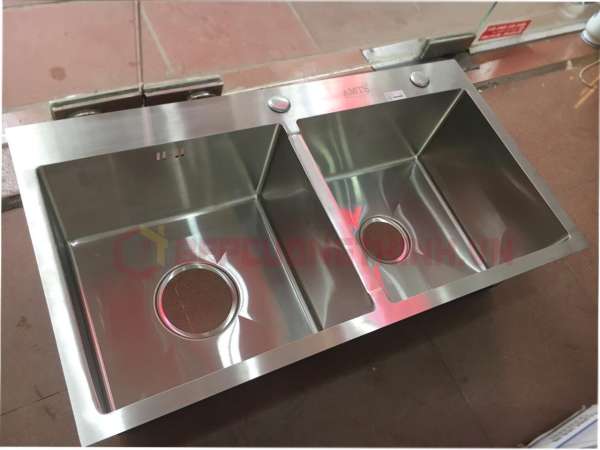 Chậu Rửa Bát AMTS 8245 Đúc, Chất liệu chậu: Sử dụng Inox cao cấp 304 đúc liền khối