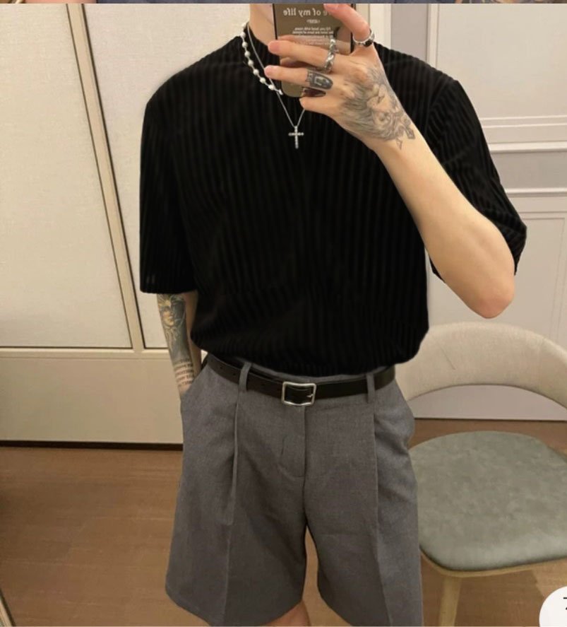Áo thun Stee Cổ cao TIP CVC Unisex