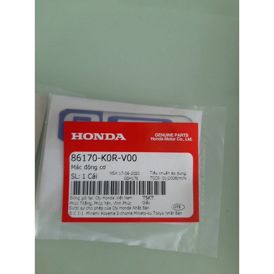Tem nổi ESP, ESP plus tem ốp bầu lọc gió tem bô e  Honda