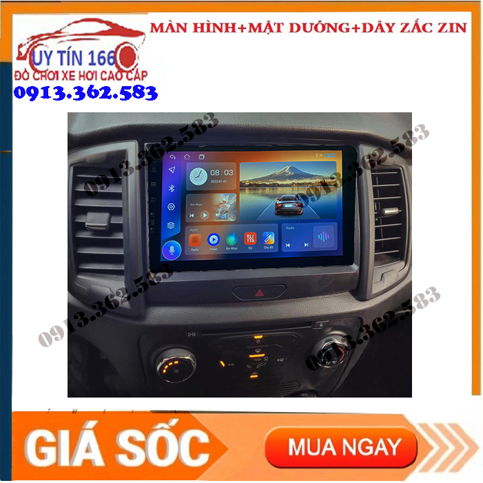 [Hỗ Trợ Lắp Đặt] Màn hình ANDROID OLED WIFI cho xe FORD RANGER 2017-2019 với âm thanh, hình ảnh sắc nét, trung thực, lắp camera lùi cho ô tô, đồ chơi xe hơi, đầu dvd cho xe ô tô, SHOP UY TÍN 166!