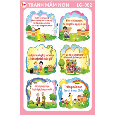 Decal mầm non - góc lễ giáo lg-002